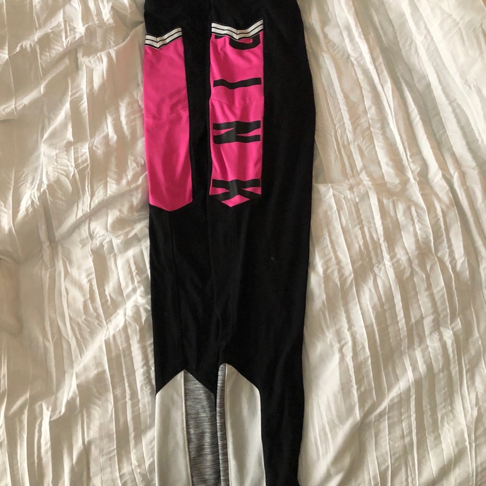 Pink athletic leggings